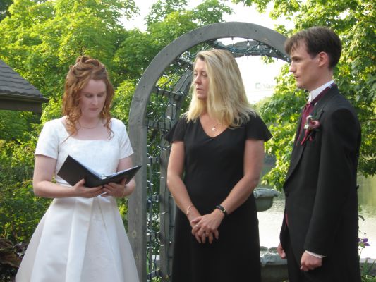 "Thank you so much for all your assistance and work in putting together and performing our ceremony.  It was wonderful and we recieved many compliments.""...Our officiant, Chris Love was a calming presence at the front. She gave us exactly the kind of ceremony we wanted and I have nothing but praise for her and the experience she gave us."