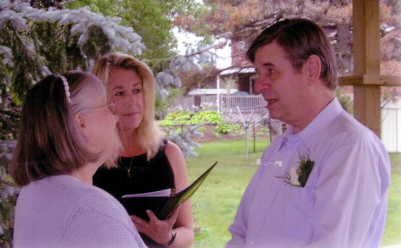 "...I wanted to say that Edmund and I both than you will all our hearts.  Even with the weather, the ceremony in your gazebo was everything that we had hoped for, and absolutely perfect. ..."